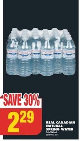 No Frills REAL CANADIAN NATURAL SPRING WATER offer