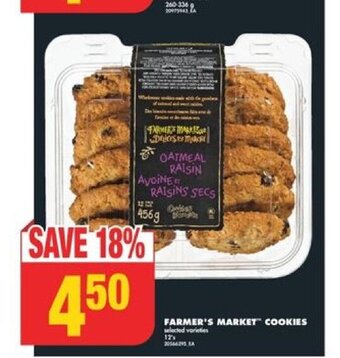 No Frills FARMER'S MARKET COOKIES offer
