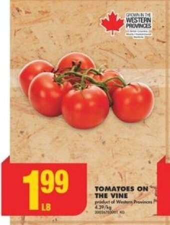 No Frills TOMATOES ON THE VINE offer