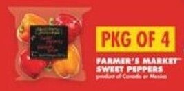 No Frills FARMER'S MARKET SWEET PEPPERS offer