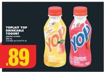 No Frills YOPLAIT YOP DRINKABLE YOGURT offer