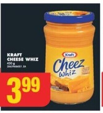 No Frills KRAFT CHEESE WHIZ 450 g offer
