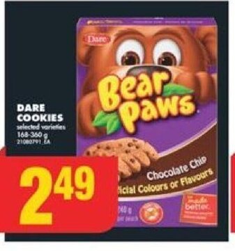 No Frills DARE COOKIES offer