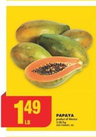 No Frills PAPAYA offer