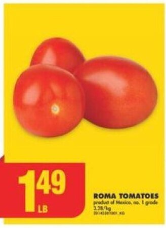 No Frills ROMA TOMATOES offer
