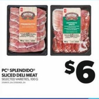 Real Canadian Superstore PC SPLENDIDO SLICED DELI MEAT offer