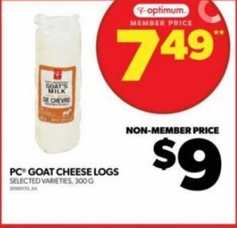 Real Canadian Superstore PC GOAT CHEESE LOGS offer