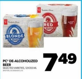 Real Canadian Superstore PC DE-ALCOHOLIZED BEER offer
