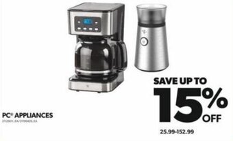 Real Canadian Superstore PC APPLIANCES offer