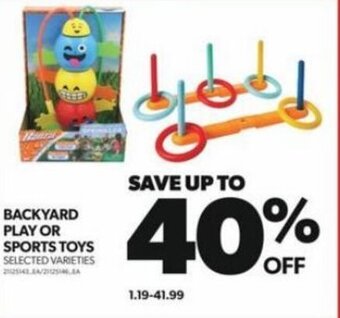 Real Canadian Superstore BACKYARD PLAY OR SPORTS TOYS offer