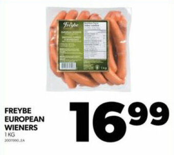 Real Canadian Superstore FREYBE EUROPEAN WIENERS 1KG offer