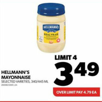 Real Canadian Superstore HELLMANN'S MAYONNAISE offer