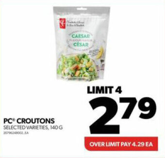 Real Canadian Superstore PC CROUTONS offer
