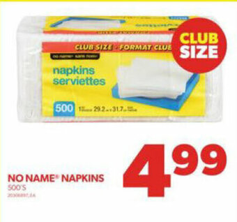 Real Canadian Superstore NO NAME NAPKINS offer
