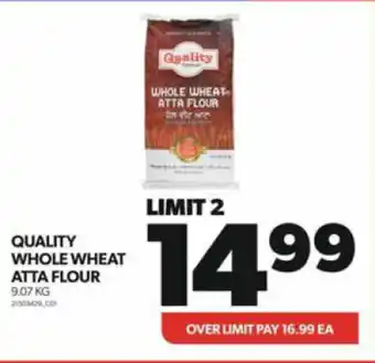 Real Canadian Superstore QUALITY WHOLE WHEAT ATTA FLOUR 9.07 KG offer