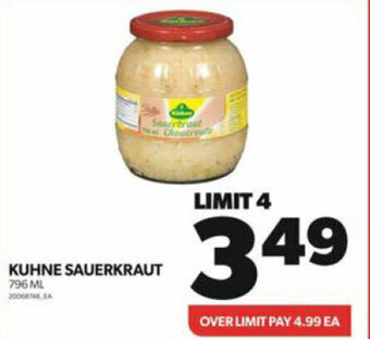 Real Canadian Superstore KUHNE SAUERKRAUT 796 ML offer