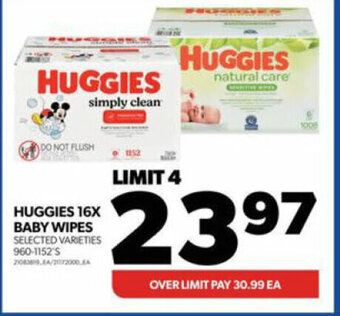 Real Canadian Superstore HUGGIES 16X BABY WIPES offer