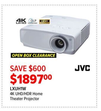 2001 Audio Video Jvc 4k uhd/hdr home theater projector offer