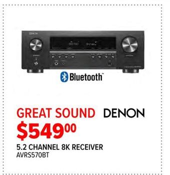 2001 Audio Video Denon 5.2 channel 8k receiver offer