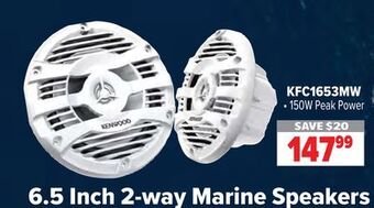 2001 Audio Video 6.5 inch 2-way marine speakers offer