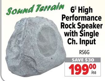 2001 Audio Video 6|| high performance rock speaker with single ch. input offer