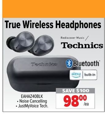 2001 Audio Video Technics true wireless headphones offer