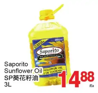 T&T Supermarket Saporito sunflower oil,3l offer