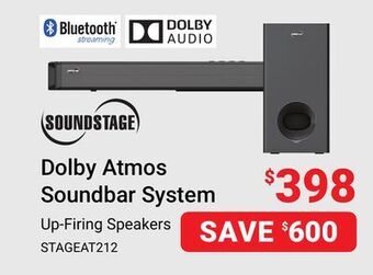 Visions Electronics Soundstage dolby atmos soundbar system offer