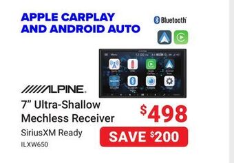 Visions Electronics Alpine 7 ultra-shallow mechless receiver offer