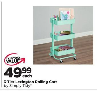 Michaels 3-tier lexington rolling cart by simply tidy offer