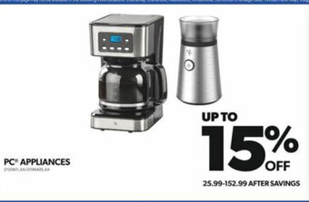 Real Canadian Superstore PC APPLIANCES offer