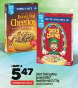 Real Canadian Superstore General Mills, Family Cereal 475-778 g offer