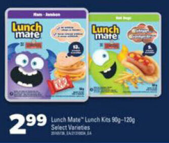 Real Canadian Superstore Lunch Mate" Lunch Kits 90g - 120g offer