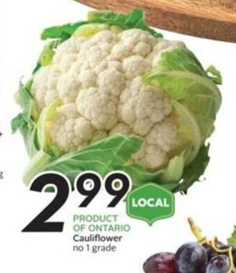 Sobeys Cauliflower offer