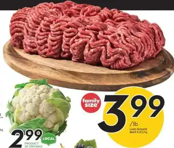 Sobeys Lean Ground Beef / lb offer