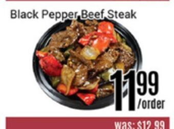 Nations Fresh Foods Black pepper beef, steak offer