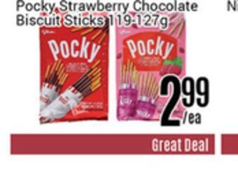 Nations Fresh Foods Pocky, strawberry chocolate biscuit sticks offer