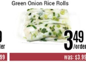 Nations Fresh Foods Green onion rice rolls offer