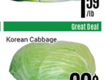 Nations Fresh Foods Korean cabbage offer