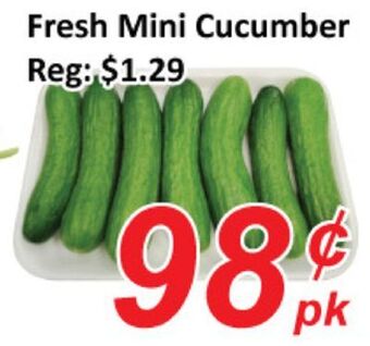 Seasons Foodmart Fresh mini cucumber offer