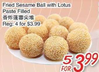 Foody Mart Fried sesame ball with lotus paste filled offer