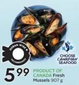 Sobeys Fresh Mussels 907 g offer