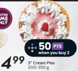 Sobeys 5" Cream Pies 200-350 g offer