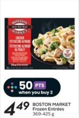 Sobeys BOSTON MARKET Frozen Entrées 369-425 g offer
