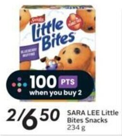 Sobeys SARA LEE Little Bites Snacks 234 g offer