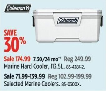 Canadian Tire Marine Hard Cooler, 113.5L offer