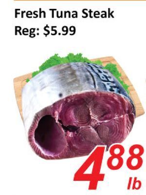 Seasons Foodmart Fresh tuna steak offer