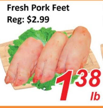 Seasons Foodmart Fresh pork feet offer