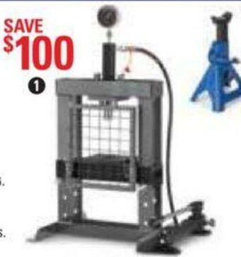 Canadian Tire MAXIMUM 10-Ton Shop Press offer