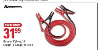 Canadian Tire Booster Cables offer